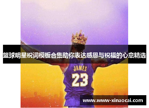 篮球明星祝词模板合集助你表达感恩与祝福的心意精选